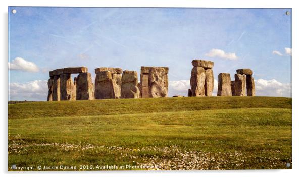 Stonehenge  Acrylic by Jackie Davies