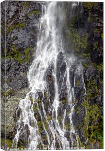 Waterfall Canvas Print by Jackie Davies