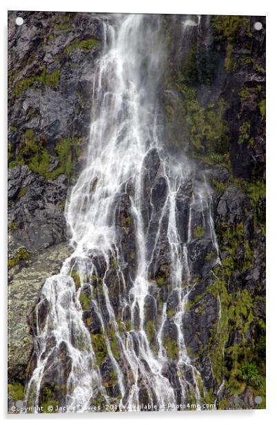 Waterfall Acrylic by Jackie Davies
