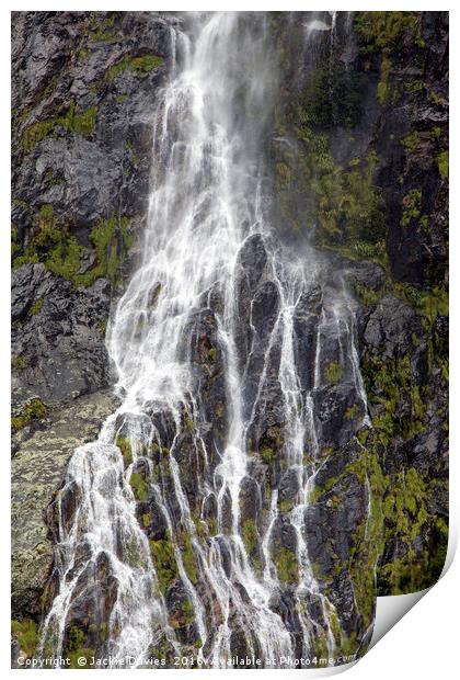 Waterfall Print by Jackie Davies