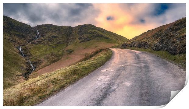 Road to Buttermere Print by John Barlow