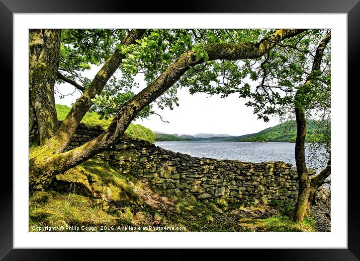 A Lakeland view Framed Mounted Print by Philip Gough