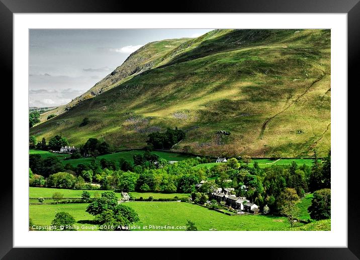 Cumbrian Landscape Framed Mounted Print by Philip Gough