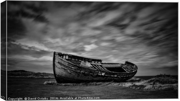 Washed up boat Canvas Print by David Oxtaby  ARPS