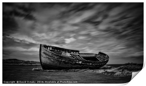 Washed up boat Print by David Oxtaby  ARPS