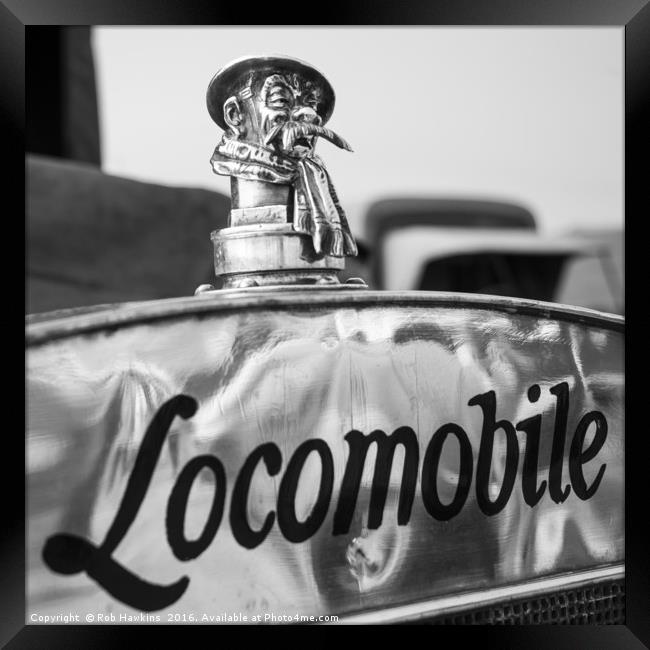 Locomobile Mascot  Framed Print by Rob Hawkins