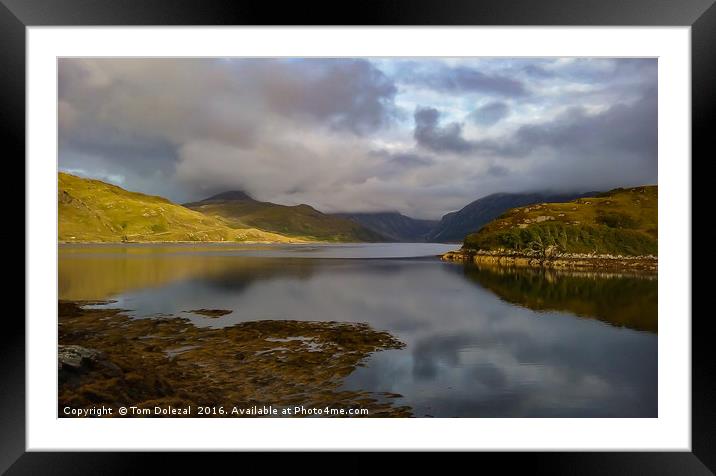 Loch Glendhu evening scene Framed Mounted Print by Tom Dolezal