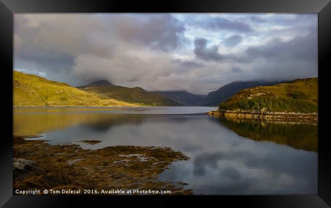 Loch Glendhu evening scene Framed Print by Tom Dolezal