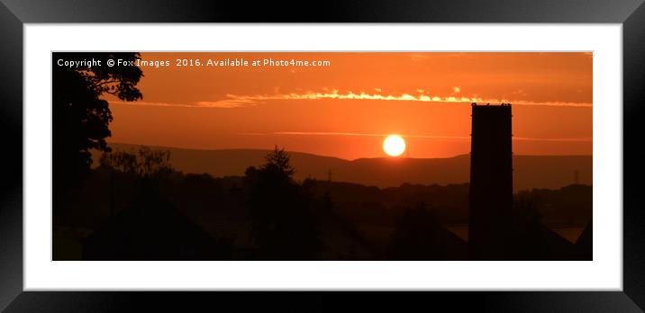 Sunrise in Birtle Framed Mounted Print by Derrick Fox Lomax