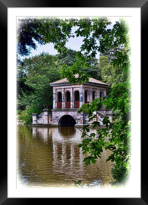 Artistic view of Birkenhead park's Boathouse Framed Mounted Print by Frank Irwin