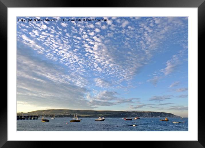 September in Swanage. Framed Mounted Print by Mike Streeter