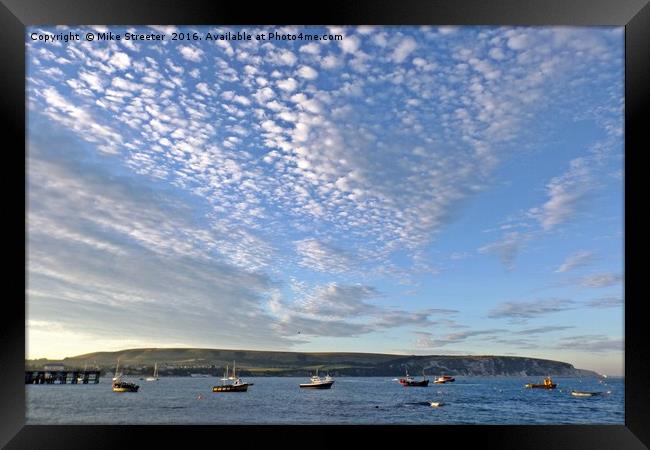 September in Swanage. Framed Print by Mike Streeter