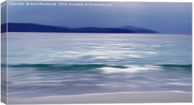 Meal Beach, Burra, Shetland No. 2 Abstract Canvas Print by Anne Macdonald
