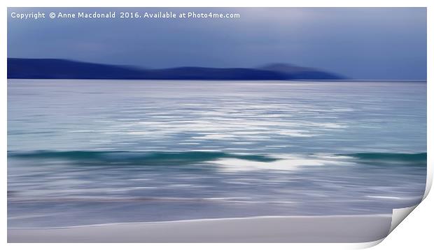 Meal Beach, Burra, Shetland No. 2 Abstract Print by Anne Macdonald