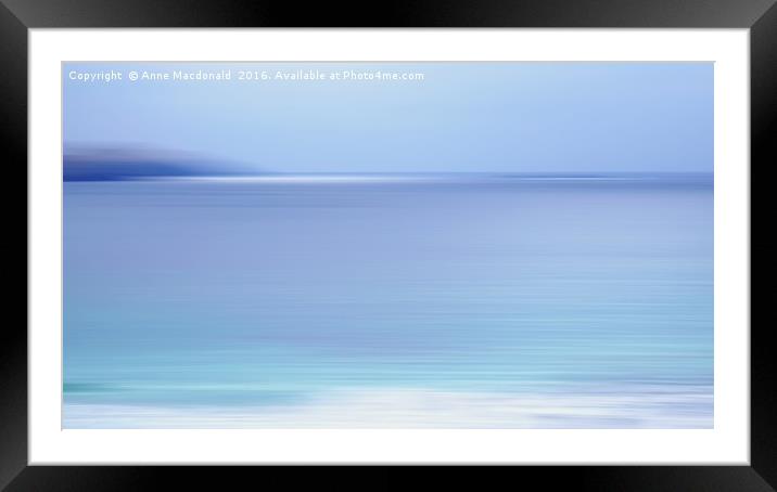 Meal Beach, Burra, Shetland No. 3 Abstract Framed Mounted Print by Anne Macdonald