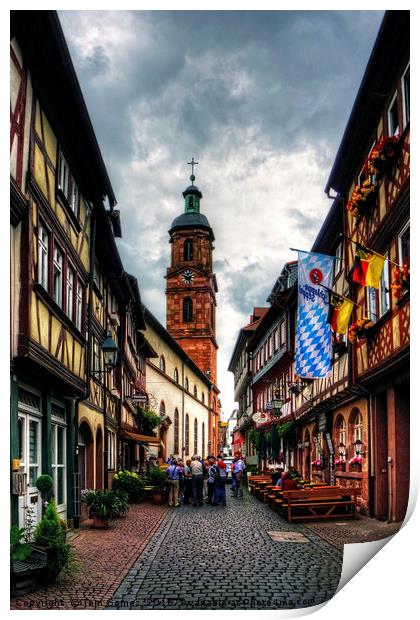 St Jakobus Miltenberg Print by Tom Gomez