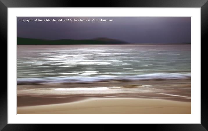 Meal Beach, Burra, Shetland No. 7 Abstract Framed Mounted Print by Anne Macdonald