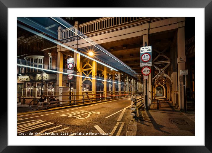Bus and the High Level Bridge Framed Mounted Print by Ray Pritchard