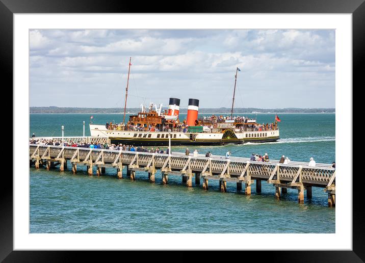 PS Waverley At Yarmouth Isle Of Wight Framed Mounted Print by Wight Landscapes