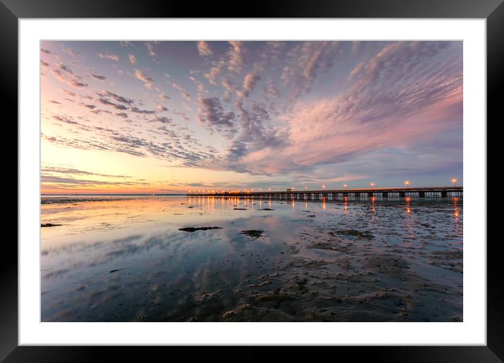 Into The Night Framed Mounted Print by Wight Landscapes