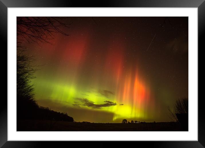 another aurora blaze Framed Mounted Print by Fiona McRae