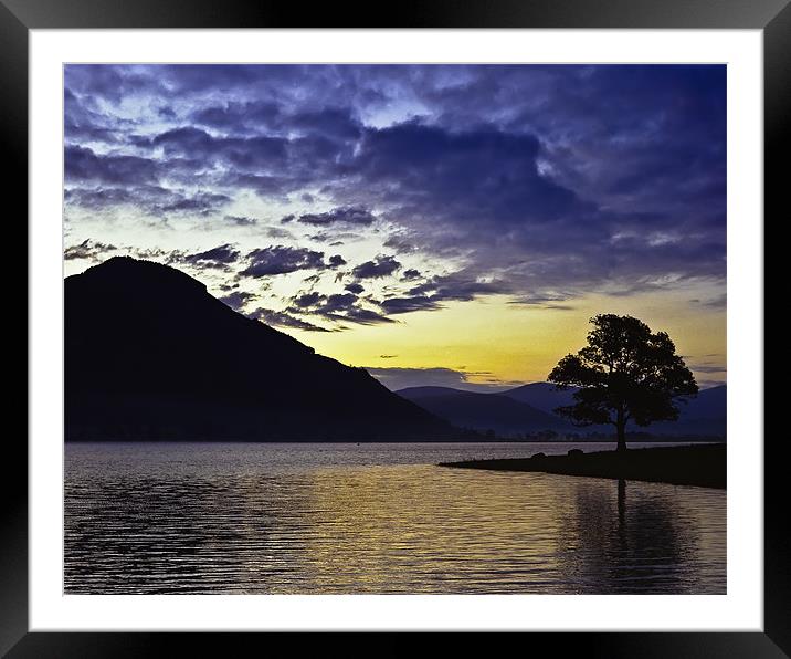 Sunrise on the lake Framed Mounted Print by Nic Christie