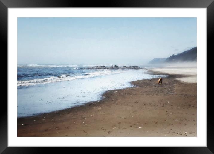 A Sandy World at Her Feet Framed Mounted Print by Belinda Greb