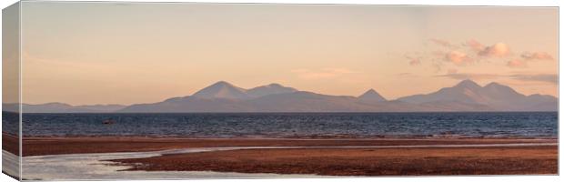 Isle of Skye From Applecross Panorama Canvas Print by Derek Beattie
