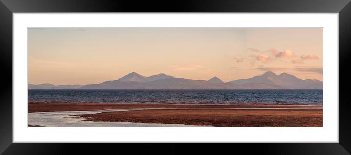 Isle of Skye From Applecross Panorama Framed Mounted Print by Derek Beattie