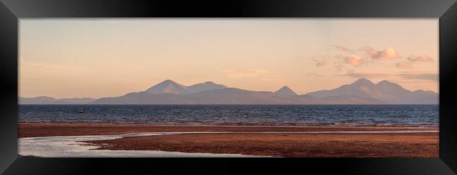Isle of Skye From Applecross Panorama Framed Print by Derek Beattie