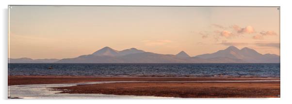 Isle of Skye From Applecross Panorama Acrylic by Derek Beattie