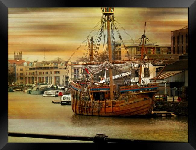Shipshape and Bristol Fashion. Framed Print by Heather Goodwin