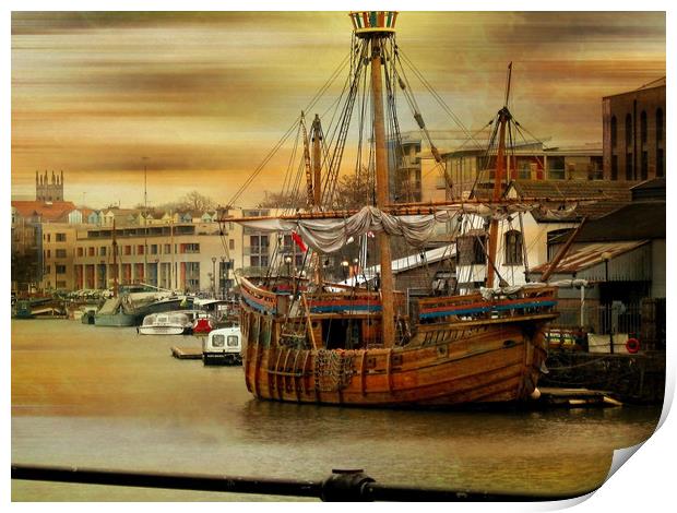Shipshape and Bristol Fashion. Print by Heather Goodwin