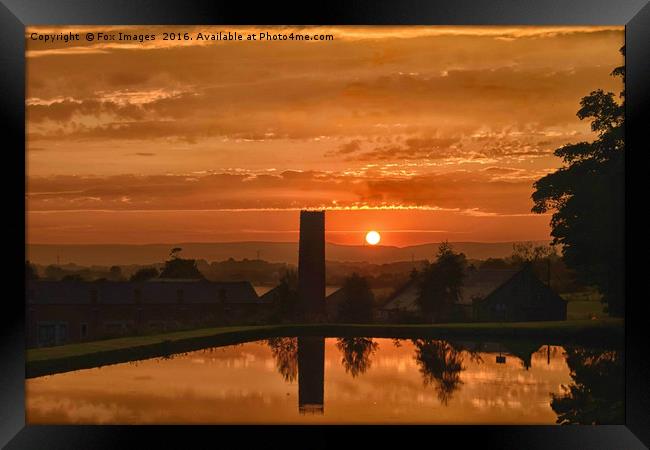 Sunrise in Birtle Framed Print by Derrick Fox Lomax