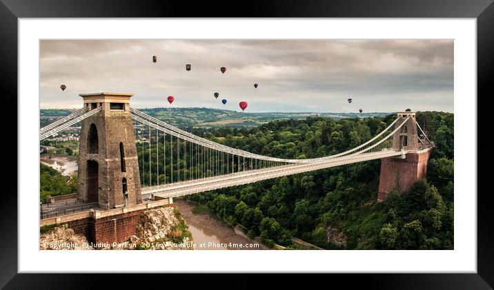Clifton Suspension Bridge Framed Mounted Print by Judith Parkyn