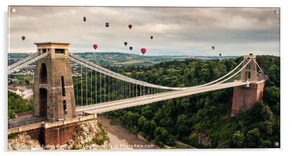 Clifton Suspension Bridge Acrylic by Judith Parkyn