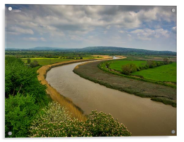 River Shannon, Bunratty, Ireland Acrylic by Mark Llewellyn