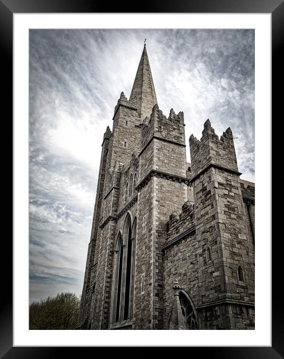 St Patricks Cathedral, Dublin, Ireland Framed Mounted Print by Mark Llewellyn