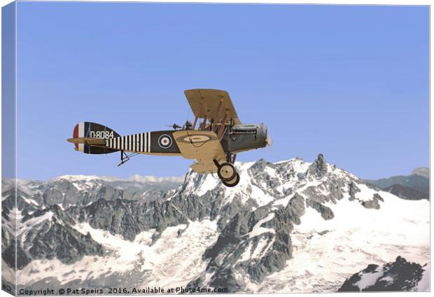 WW1- Bristol Fighter Canvas Print by Pat Speirs