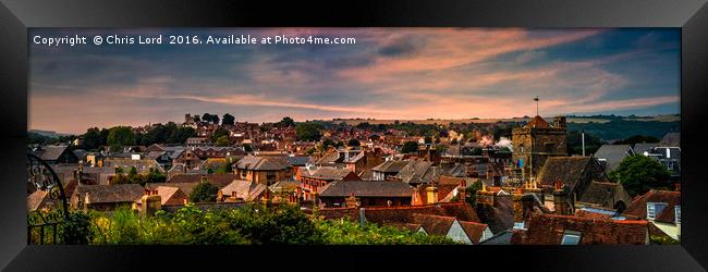 County Town Framed Print by Chris Lord