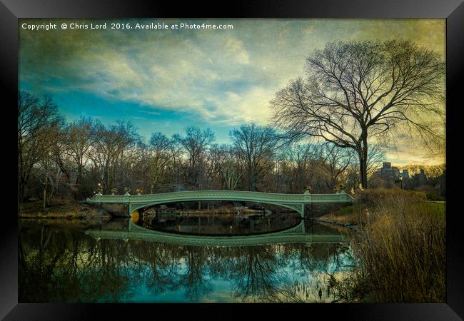 Bow Bridge At Dawn Framed Print by Chris Lord
