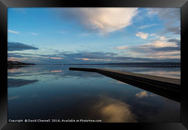 West Kirby Marine Lake    Framed Print by David Chennell