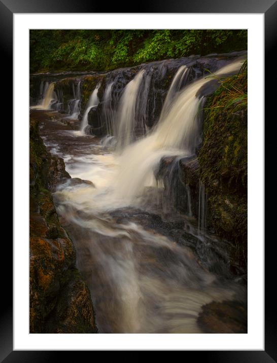 The gully at Panwar Waterfalls Framed Mounted Print by Leighton Collins