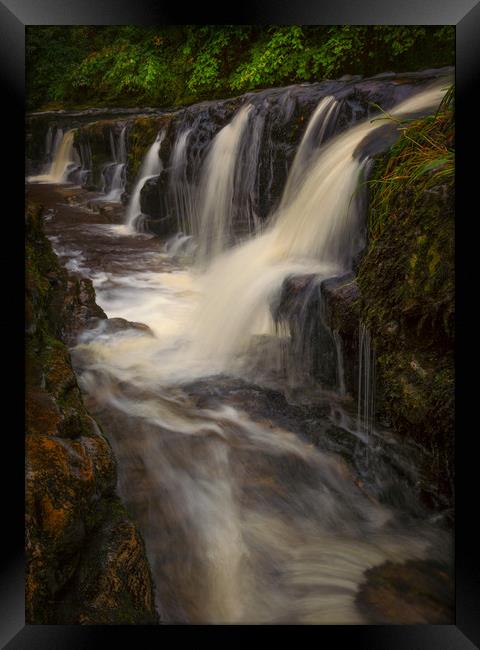 The gully at Panwar Waterfalls Framed Print by Leighton Collins