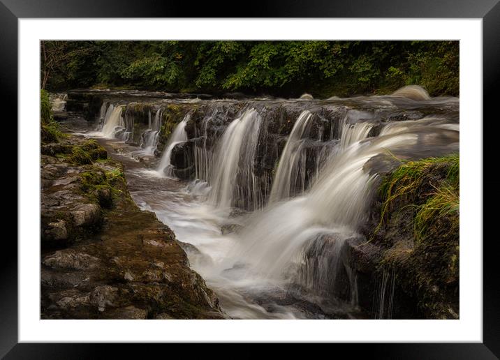 The gully at Panwar Waterfalls Framed Mounted Print by Leighton Collins