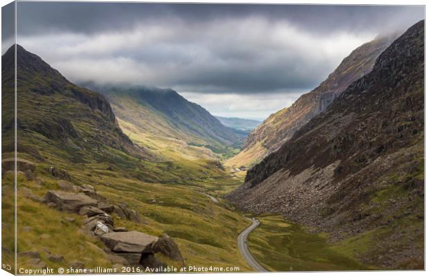 The Hills Of Snowdonia Canvas Print by shane williams