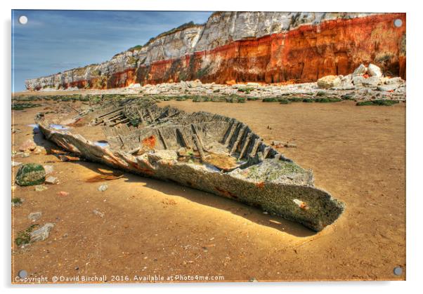 Coastal Skeleton at Hunstanton Acrylic by David Birchall