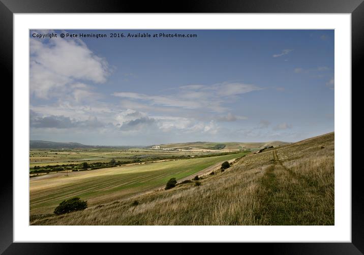 The South Downs Framed Mounted Print by Pete Hemington