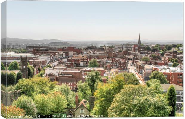 View over Dudley Canvas Print by Diane Griffiths
