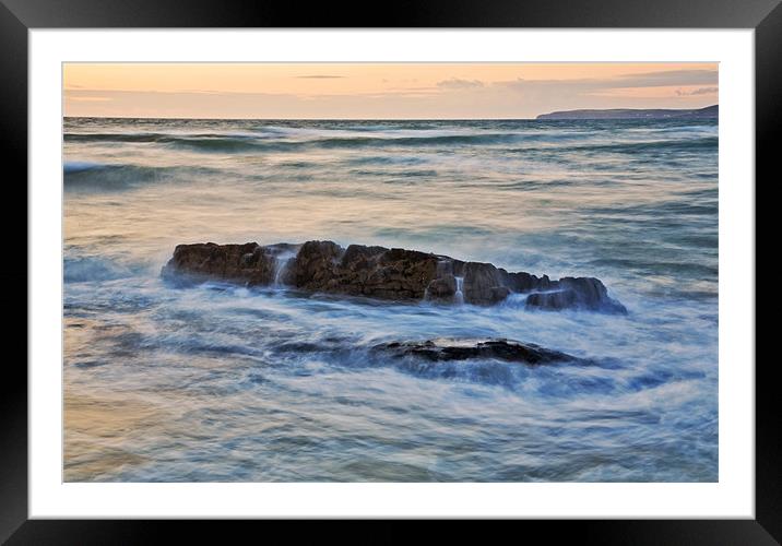 The Rock Framed Mounted Print by Mike Gorton